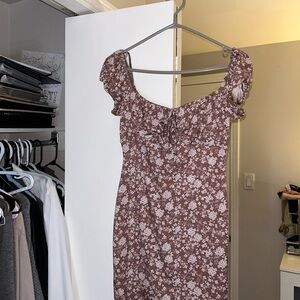 Windsor Brown Floral Mini Dress